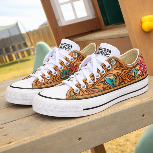 Canyon Rose Custom Chucks
