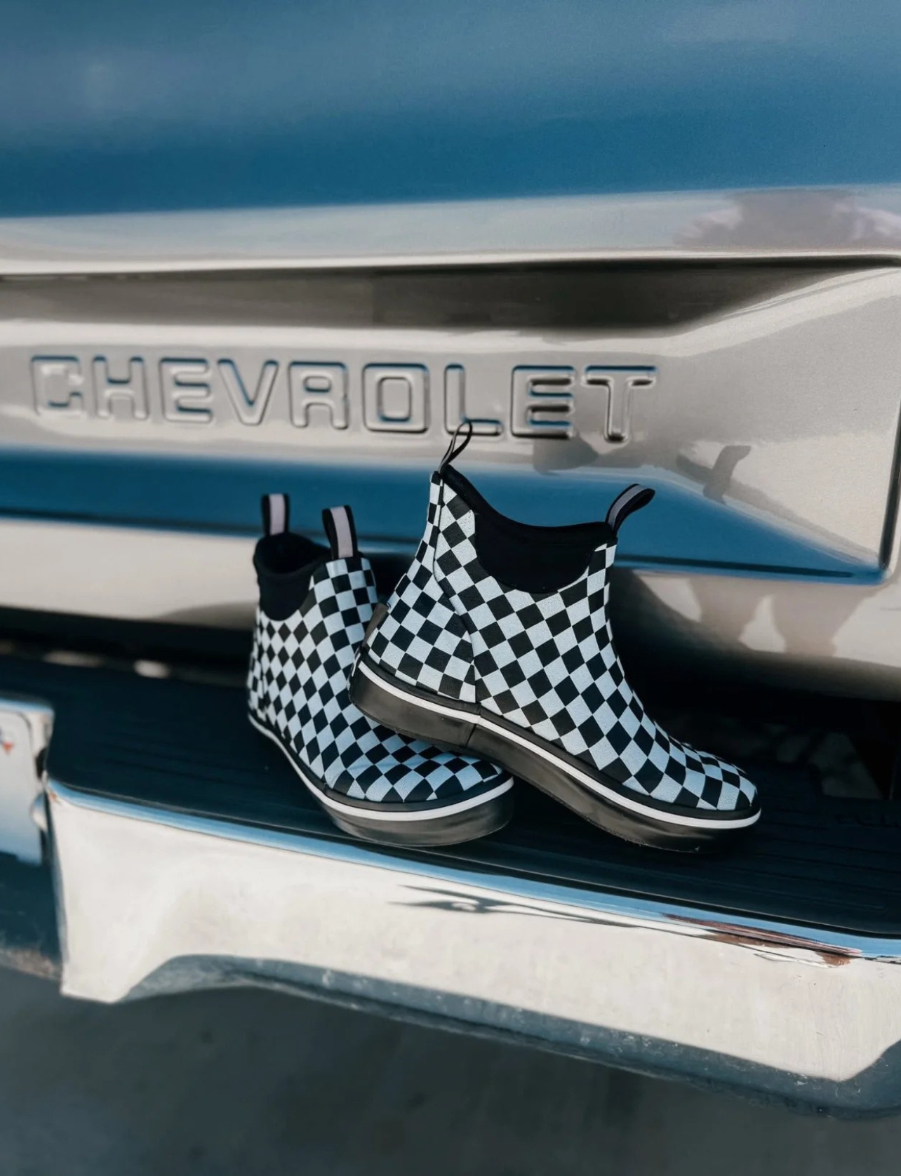 Checkered Print Deck Boots (VIP)