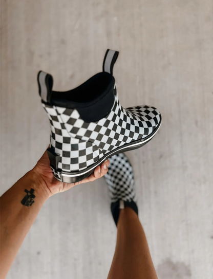Checkered Print Deck Boots (VIP)