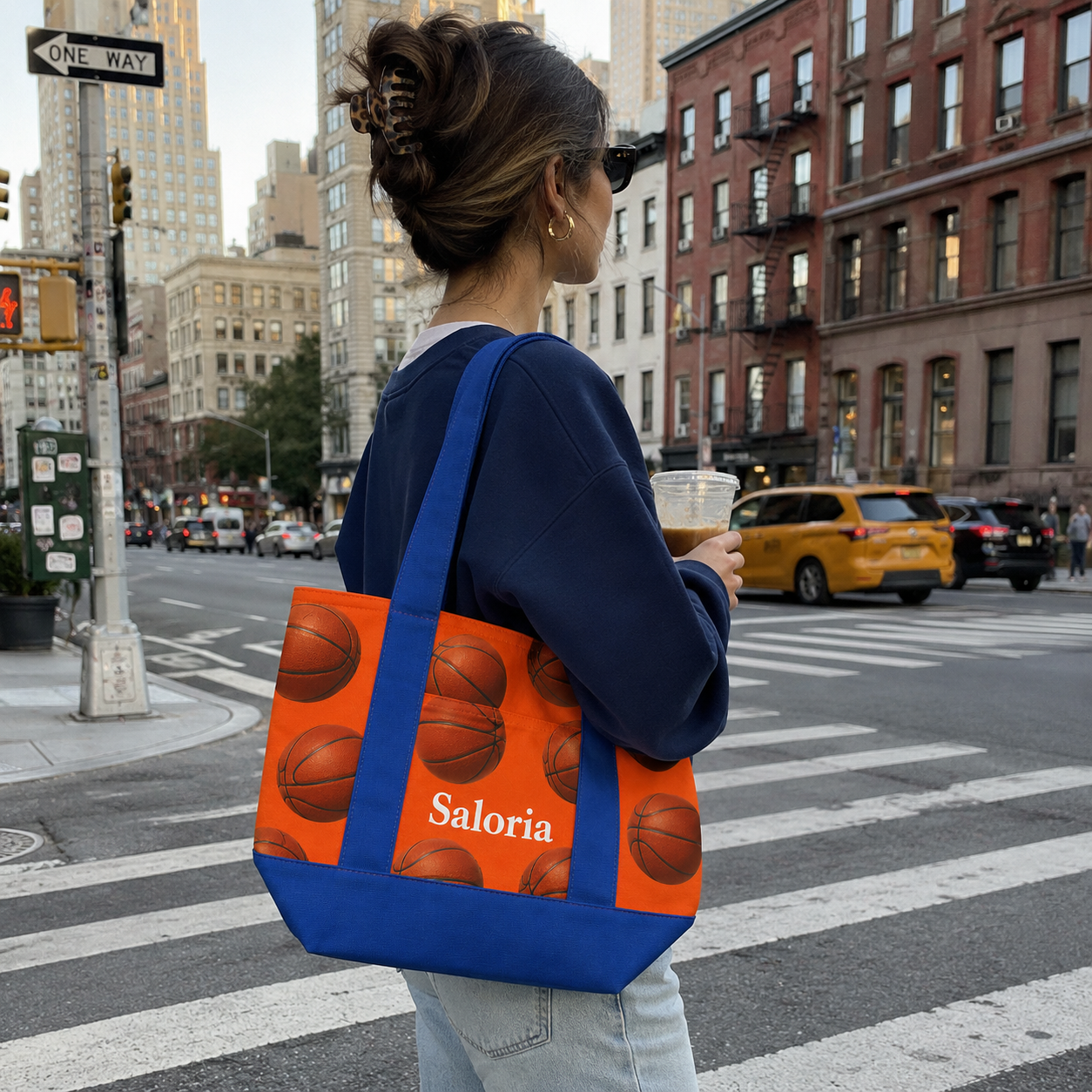 Saloria™ Basketball Tote Bag